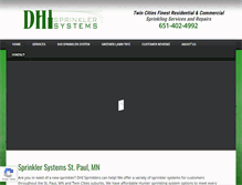 Tablet Screenshot of dhisprinklers.com